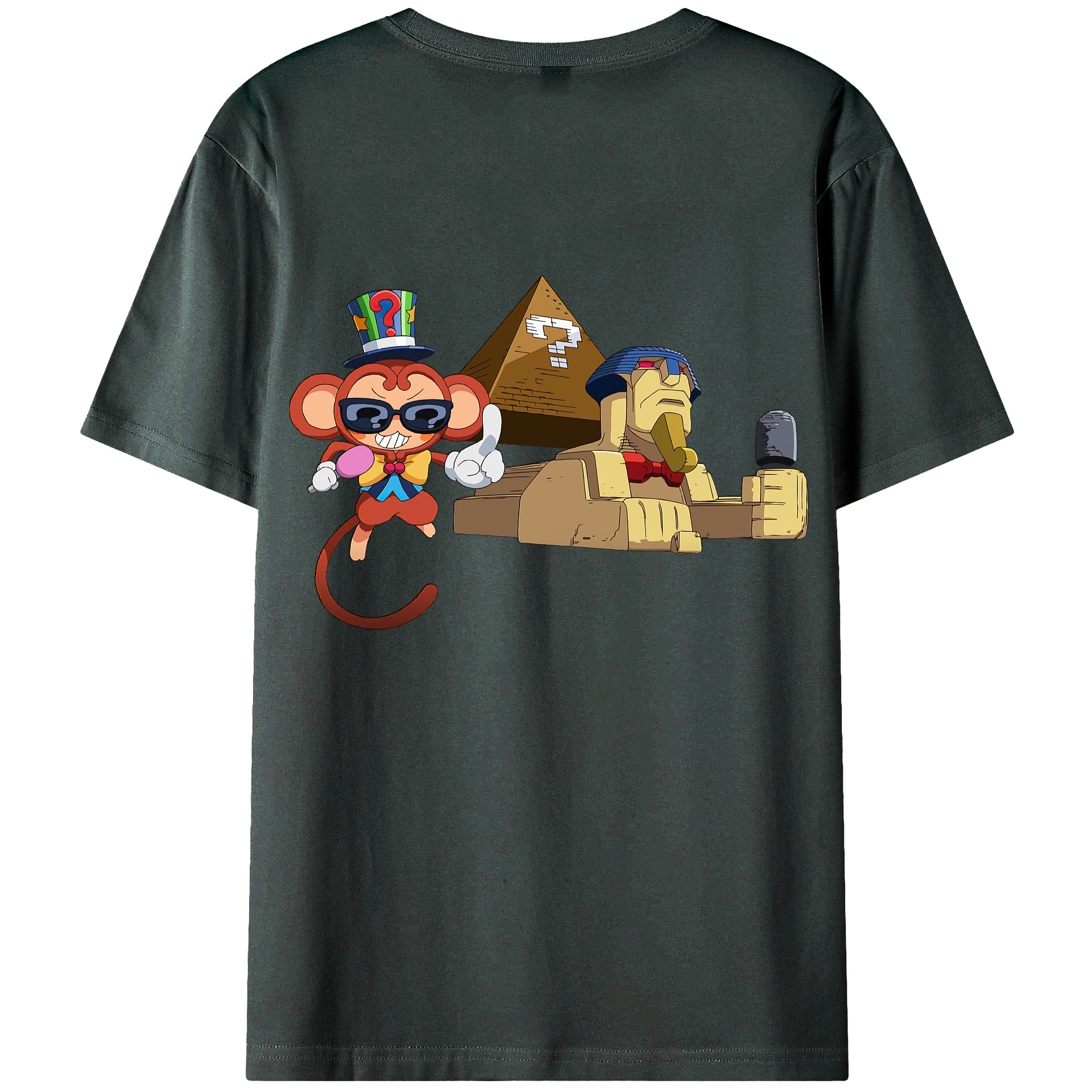 （画像用） 遊☆戯☆王 Yu-Gi-Oh! 綿100％ メンズ半袖Tシャツ（バックプリント） 通気性